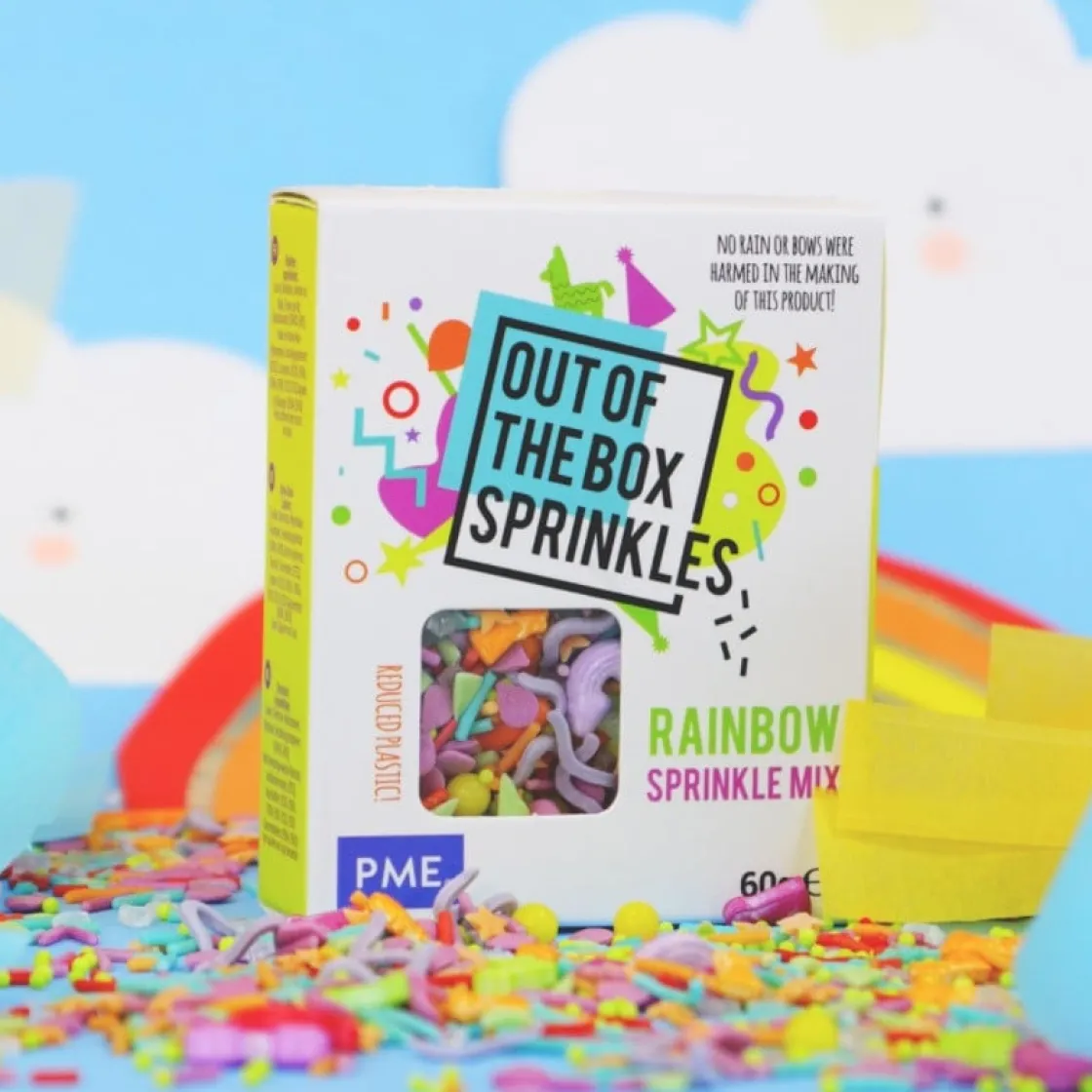 PME Regenboog Sprinkle Mix (Out of the Box) 60g* Eetbare Strooisels