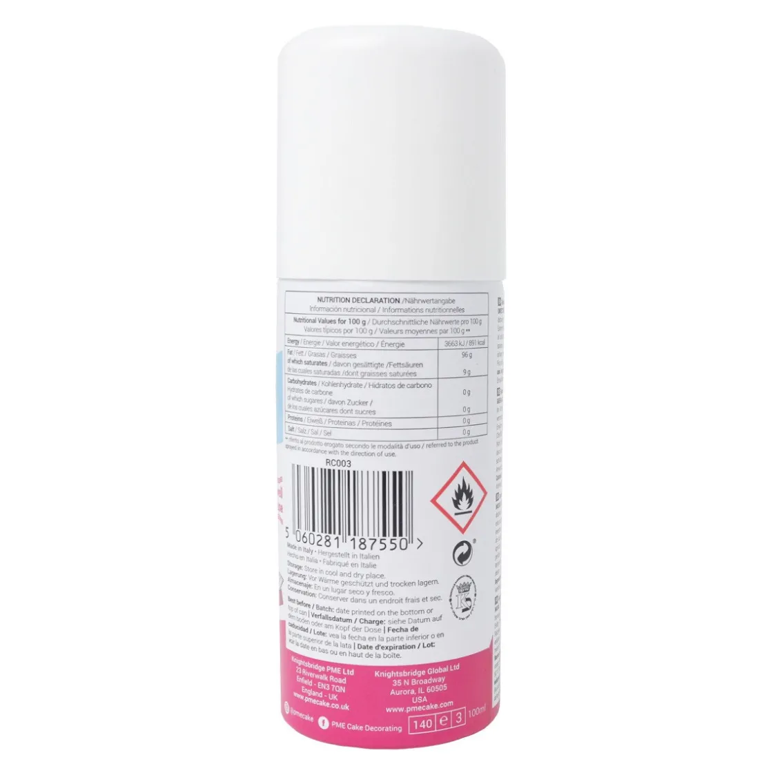 PME Release A Cake Spray 100 ml* Bakhulpmiddelen|Oliën En Vetten