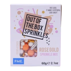 PME Rose en Gouden Sprinkle Mix (Out of the Box) 60g* Eetbare Strooisels