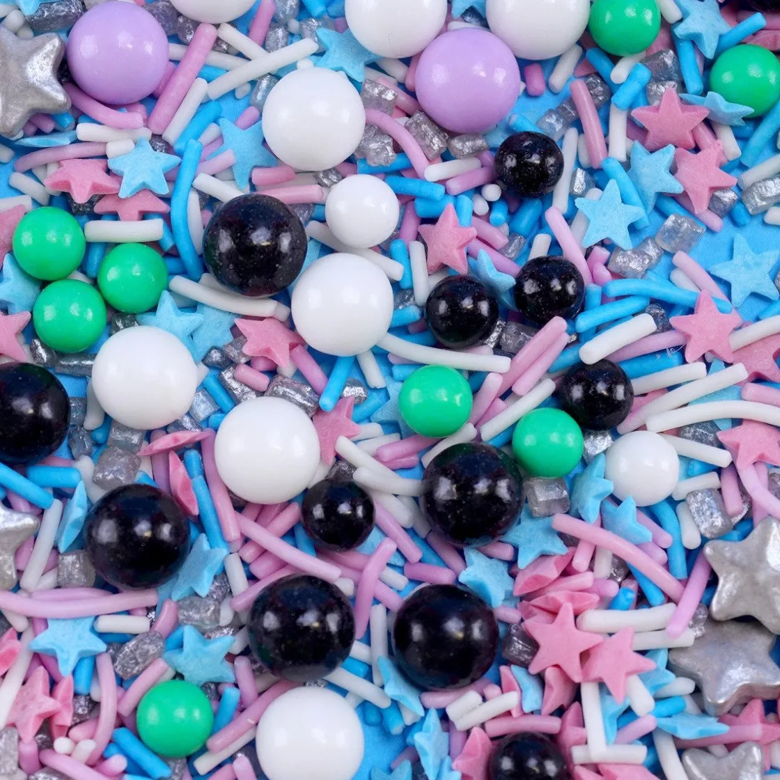 PME Ruimte Sprinkle Mix (Out of the Box) 60g* Eetbare Strooisels