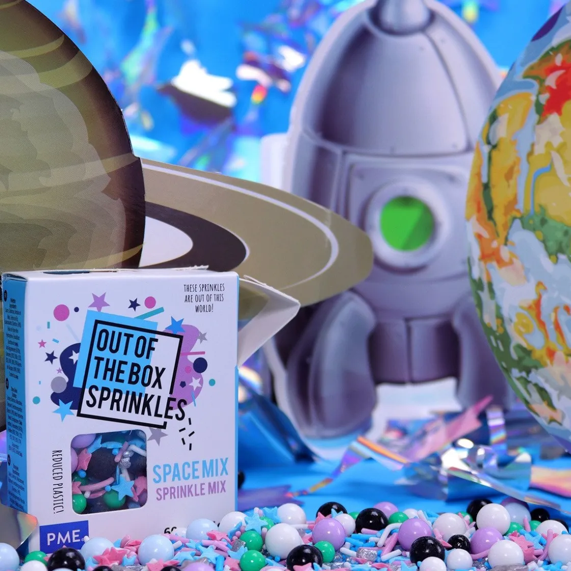 PME Ruimte Sprinkle Mix (Out of the Box) 60g* Eetbare Strooisels