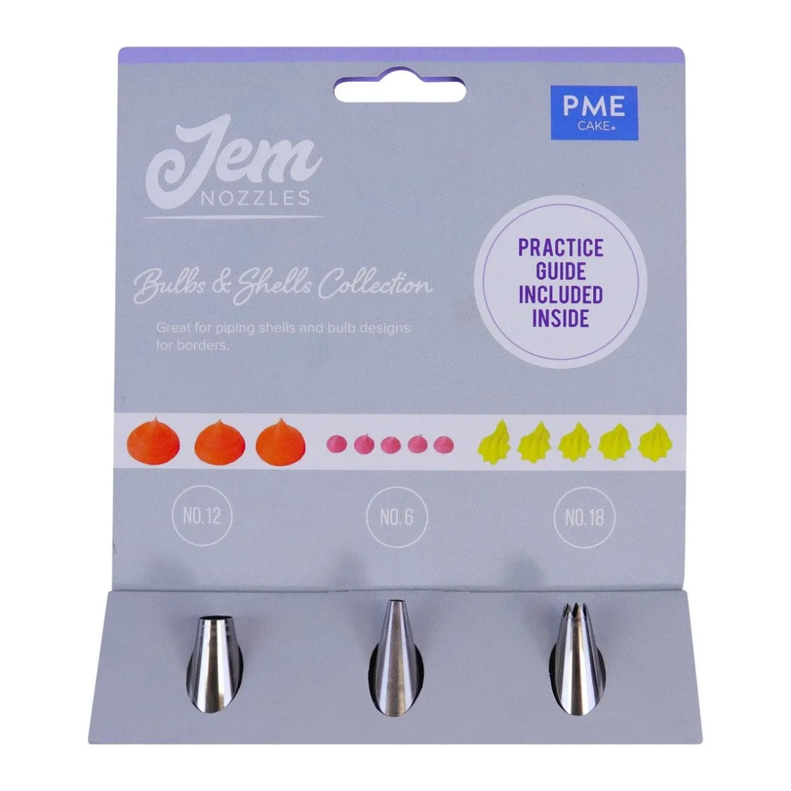 PME Spuitmondjes Bolletjes & Schelpen Set/3* Spuitmondjes