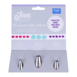 PME Spuitmondjes Mini Cupcakes & Sterren Set/3* Spuitmondjes