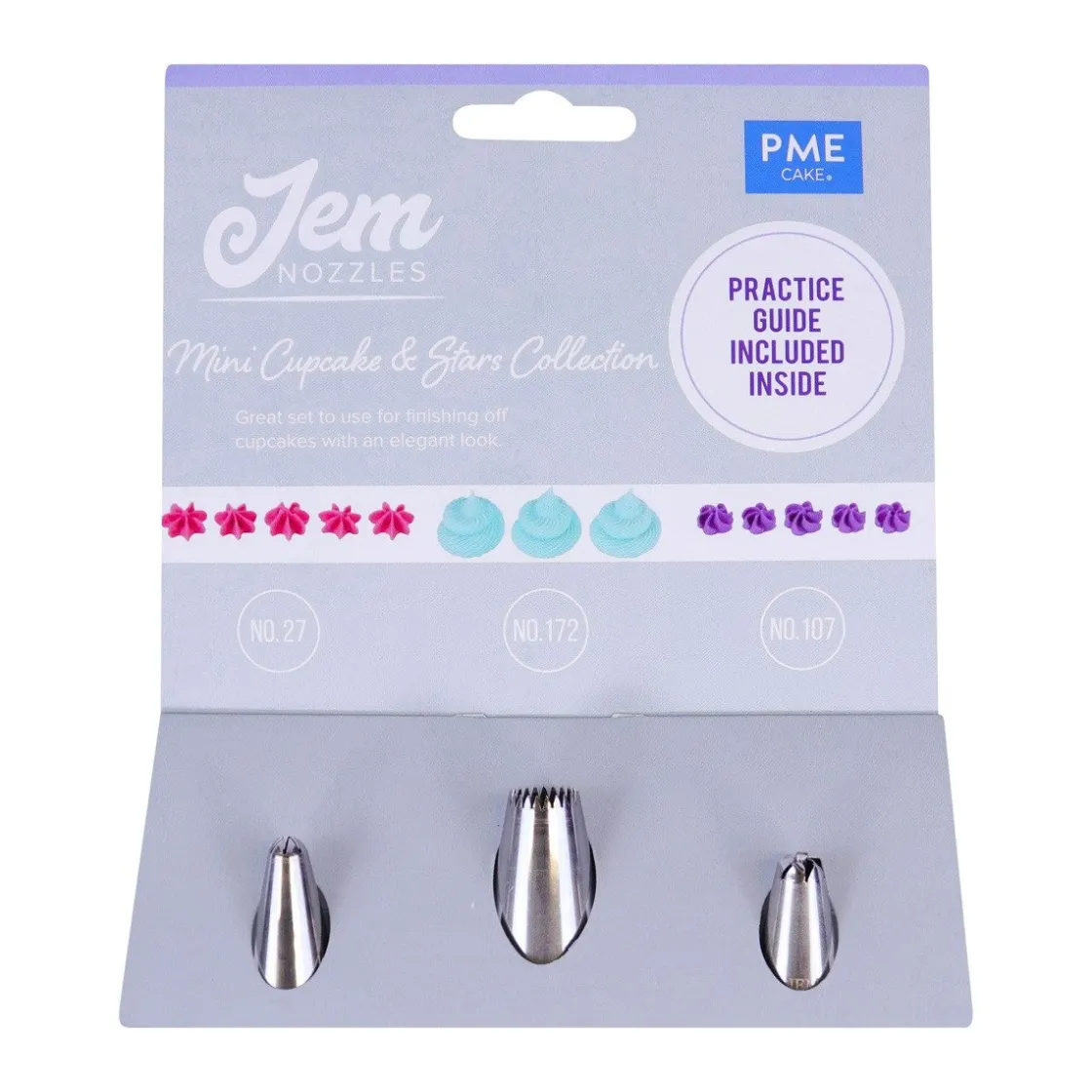 PME Spuitmondjes Mini Cupcakes & Sterren Set/3* Spuitmondjes
