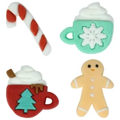 PME Suikerdecoratie Christmas Cheer 12st.* Figuur Decoraties