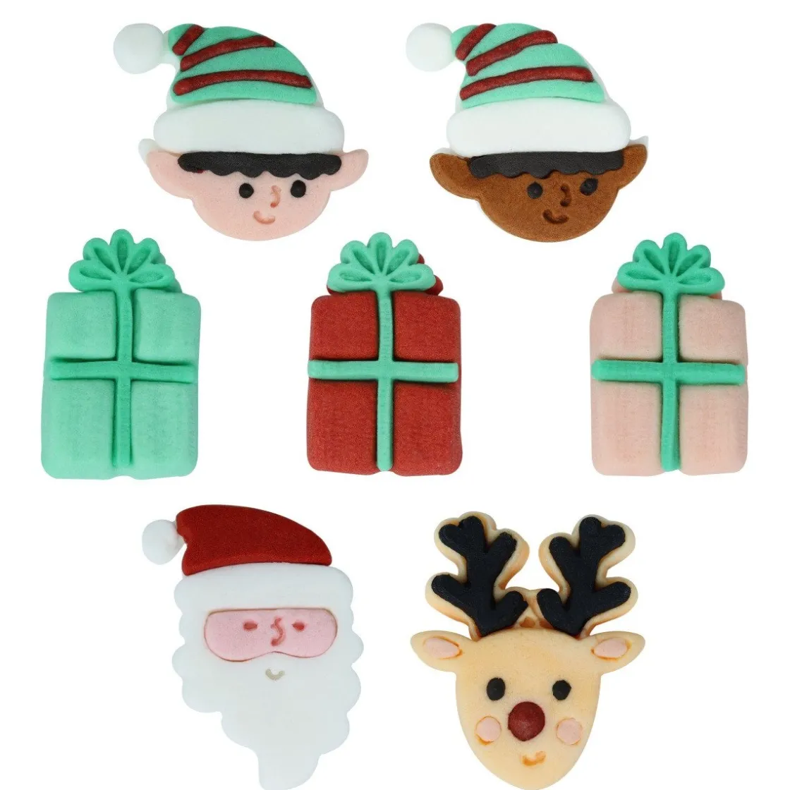 PME Suikerdecoratie Santa's Coming To Town 12st.* Figuur Decoraties
