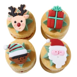 PME Suikerdecoratie Santa's Coming To Town 12st.* Figuur Decoraties