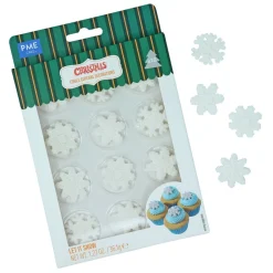 PME Suikerdecoratie Sneeuwvlokken 12st.* Figuur Decoraties