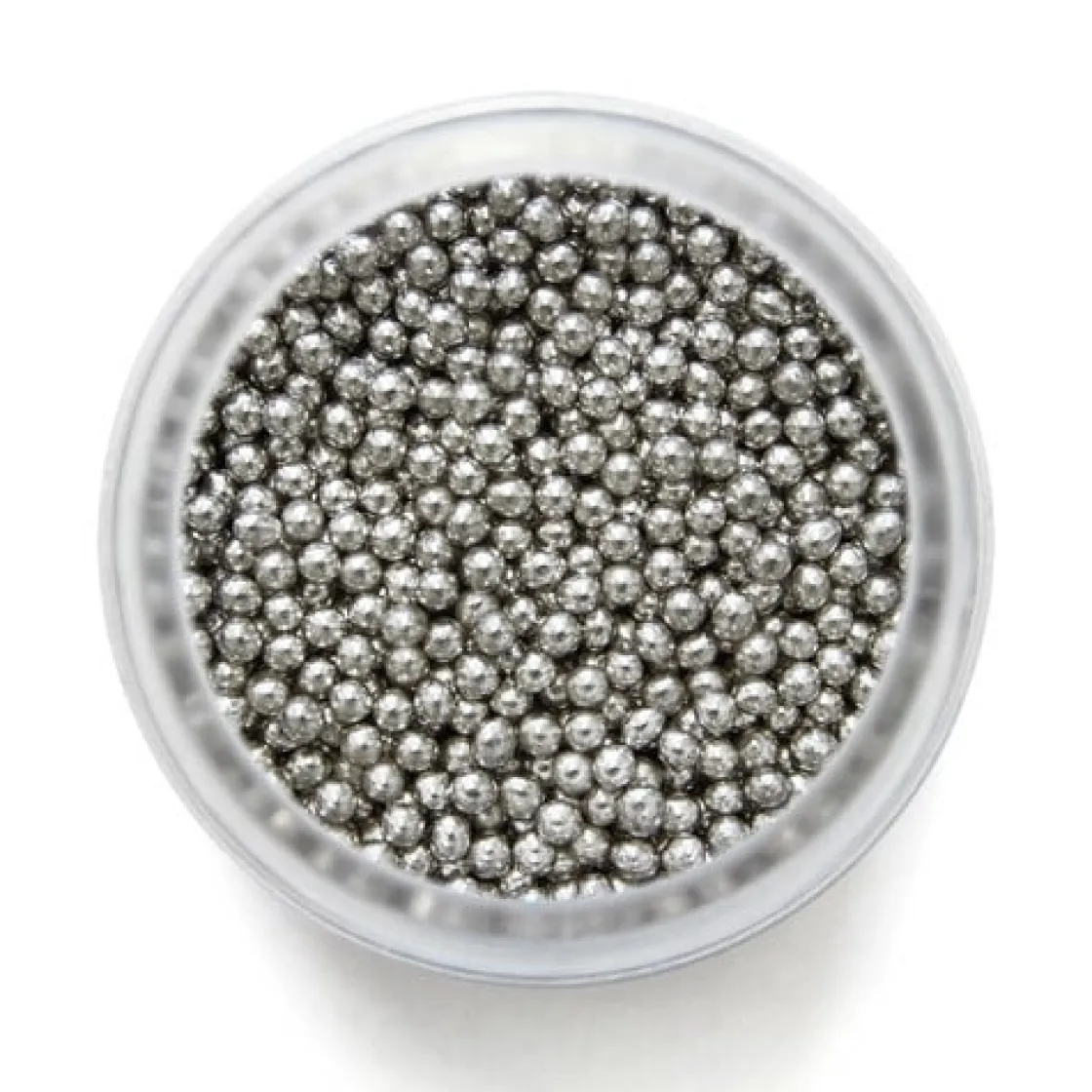 PME Suikerparels Zilver 2,3mm 25 gram* Eetbare Strooisels