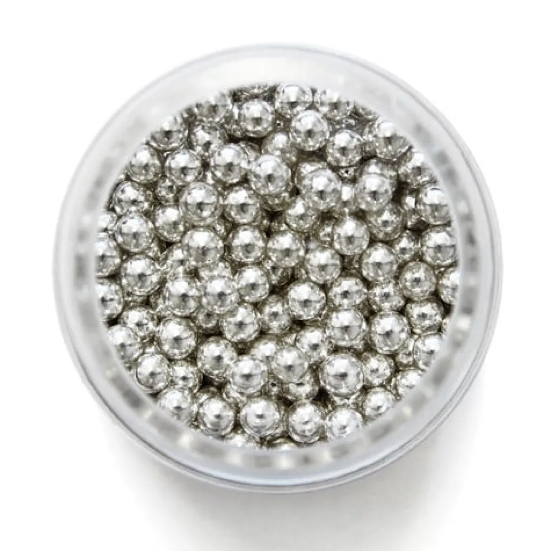 PME Suikerparels Zilver 4mm 25 gram* Eetbare Strooisels