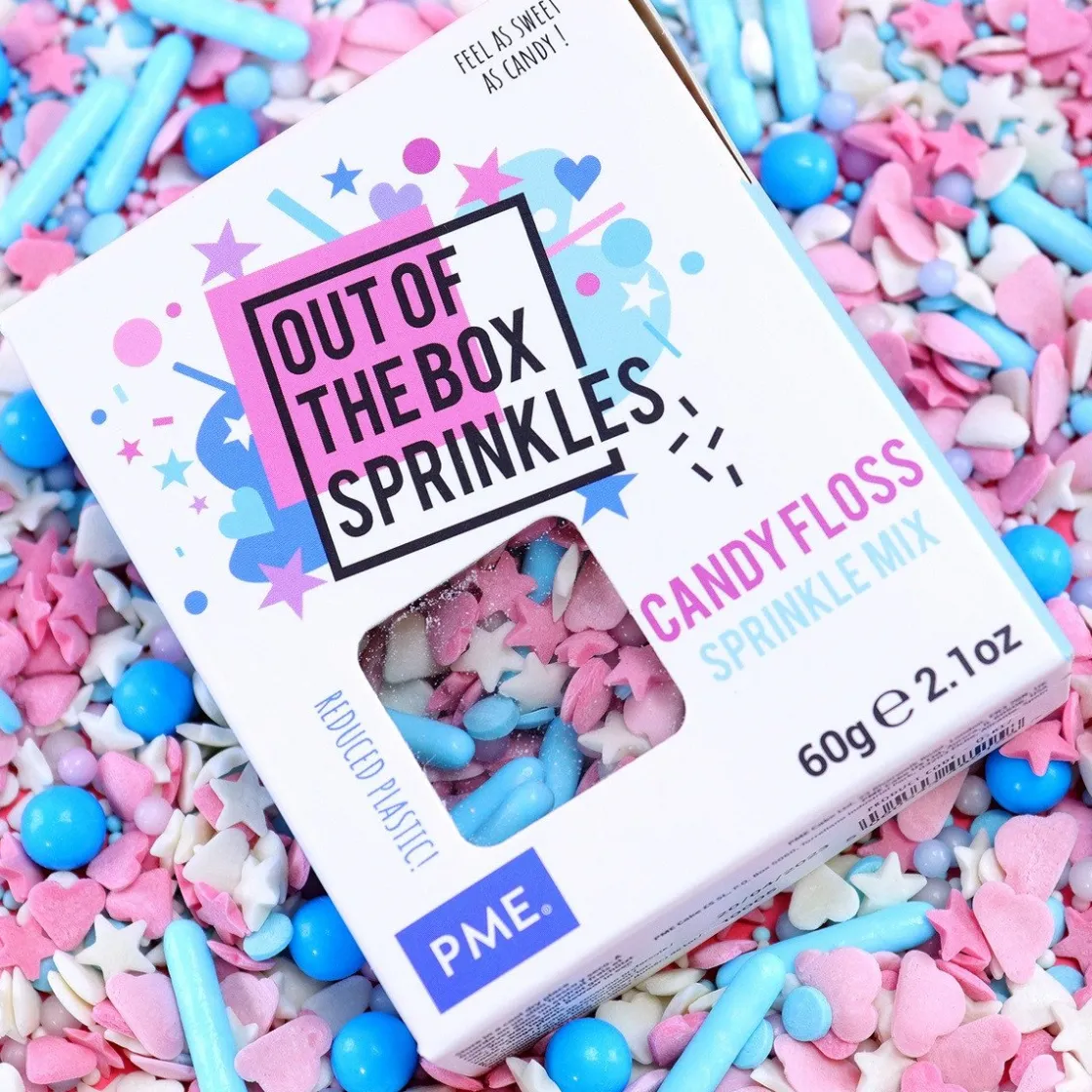 PME Suikerspin Sprinkle Mix (Out of the Box) 60g* Eetbare Strooisels