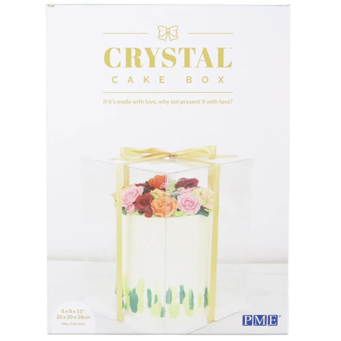 PME Taartdoos Transparant 20x20x28cm* Taartdozen