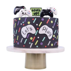 PME Taartkaarsjes Gamer Set/5* Kaarsjes En Vuurwerk