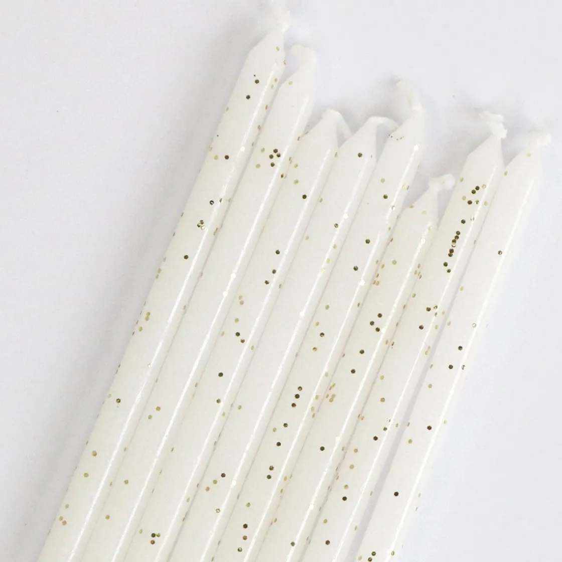 PME Taartkaarsjes Glitter Wit Extra Lang (15cm) Set/16* Kaarsjes En Vuurwerk