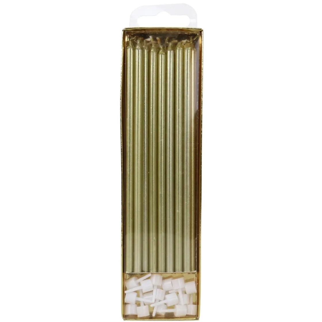 PME Taartkaarsjes Goud Extra Lang (15cm) Set/16* Kaarsjes En Vuurwerk