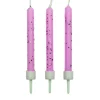 PME Taartkaarsjes Roze met glitter 10 stuks* Kaarsjes En Vuurwerk
