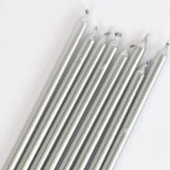 PME Taartkaarsjes Zilver Extra Lang (15cm) Set/16* Kaarsjes En Vuurwerk