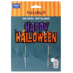 PME Taarttopper Happy Halloween 11,5x7cm* Prikkers En Ringen