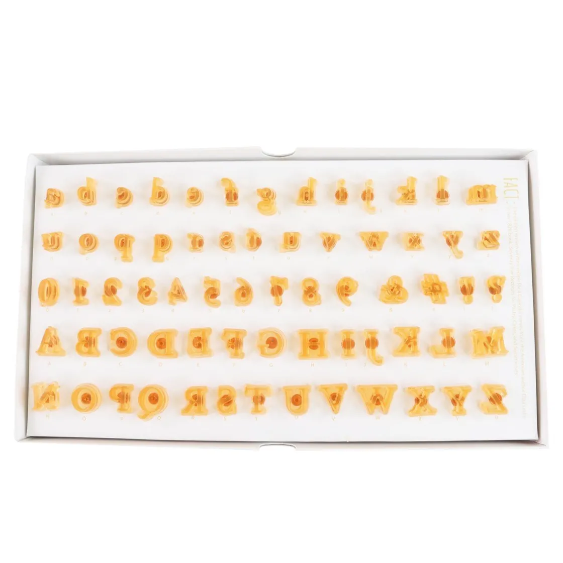 PME Tekst Stempelset Cupcake/Cookie Fun Fonts - Collectie 2* Cijfer En Letter Stekers