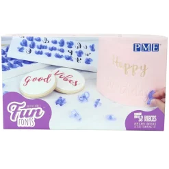 PME Tekst Stempelset Fun Fonts - Collectie 1* Cijfer En Letter Stekers