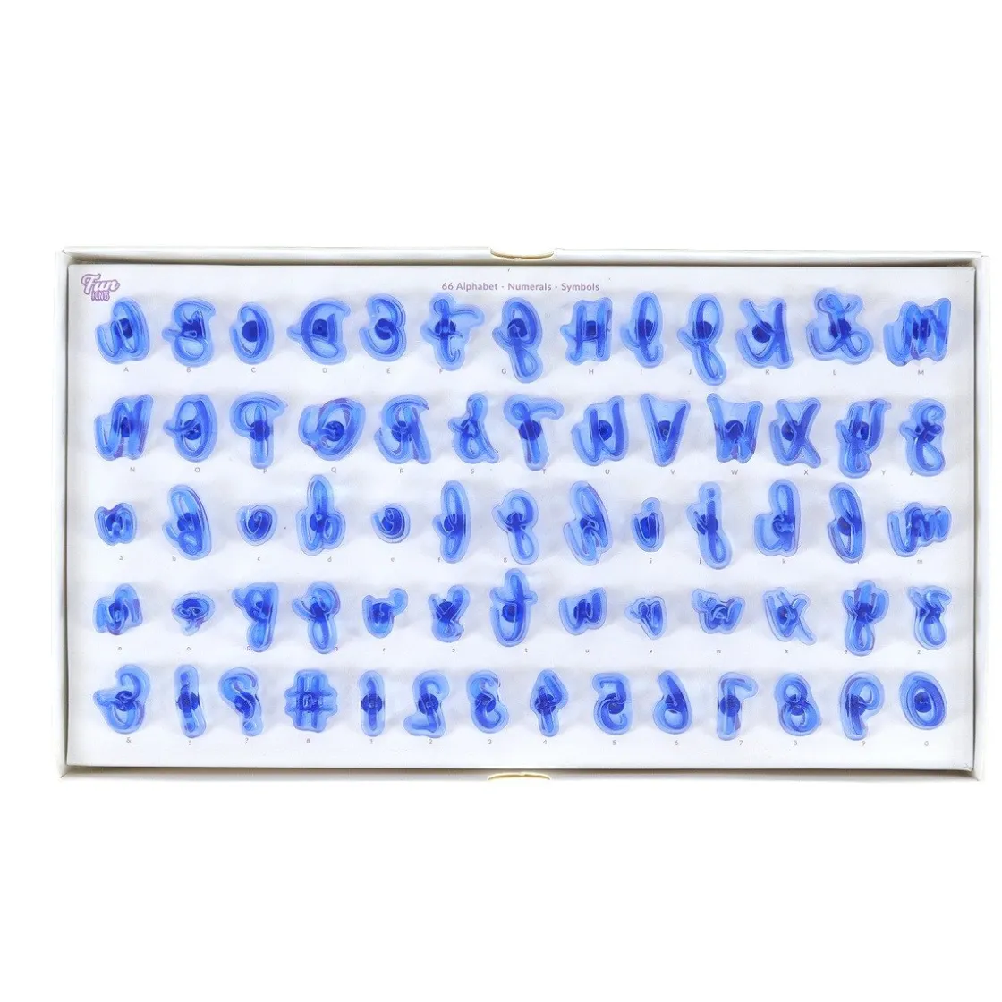 PME Tekst Stempelset Klein Fun Fonts - Collectie 1* Cijfer En Letter Stekers