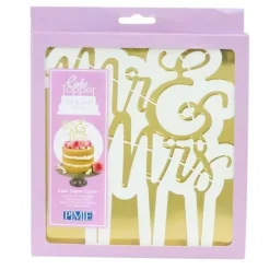 PME Uitsteker voor Taarttopper Goud Mr&Mrs* Prikkers En Ringen|Figuur Stekers