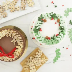 PME Uitstekerset Kerstkrans Set/3* Bloem En Blad Stekers