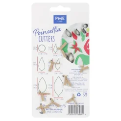 PME Uitstekerset Poinsettia Set/6* Bloem En Blad Stekers