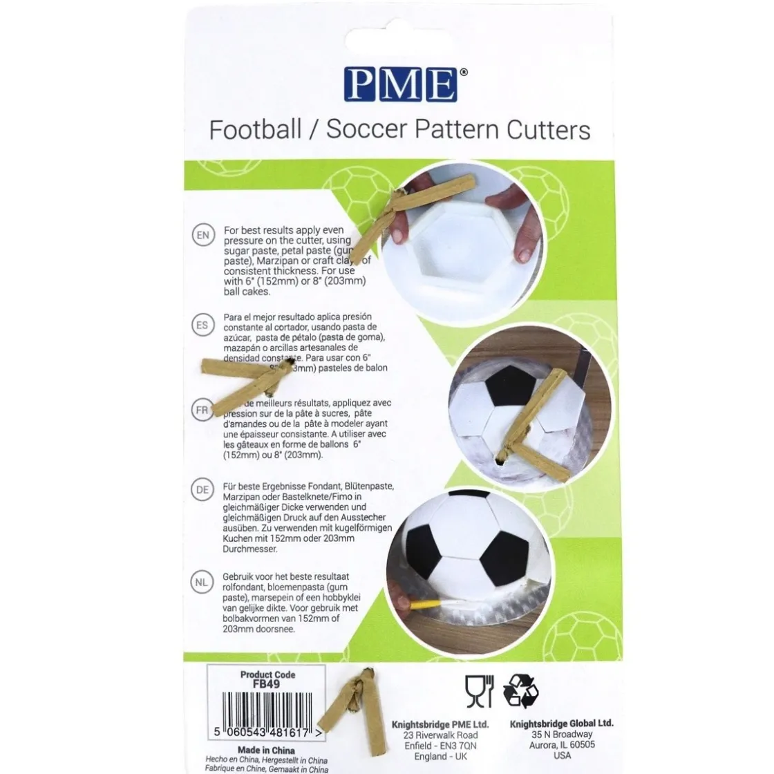 PME Voetbal Patroon Uitsteker* Figuur Stekers