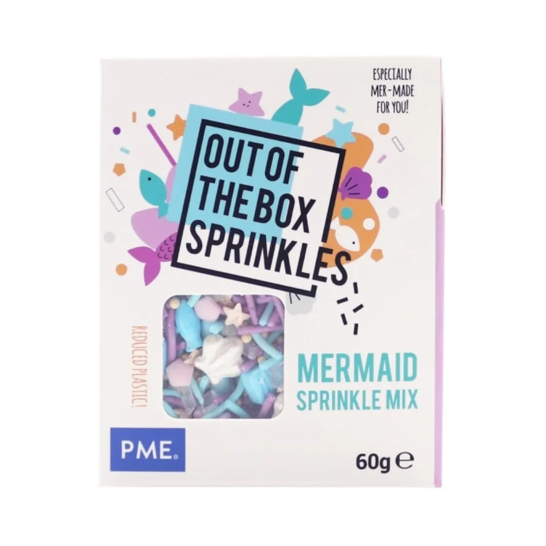 PME Zeemeermin Sprinkle Mix (Out of the Box) 60g* Eetbare Strooisels