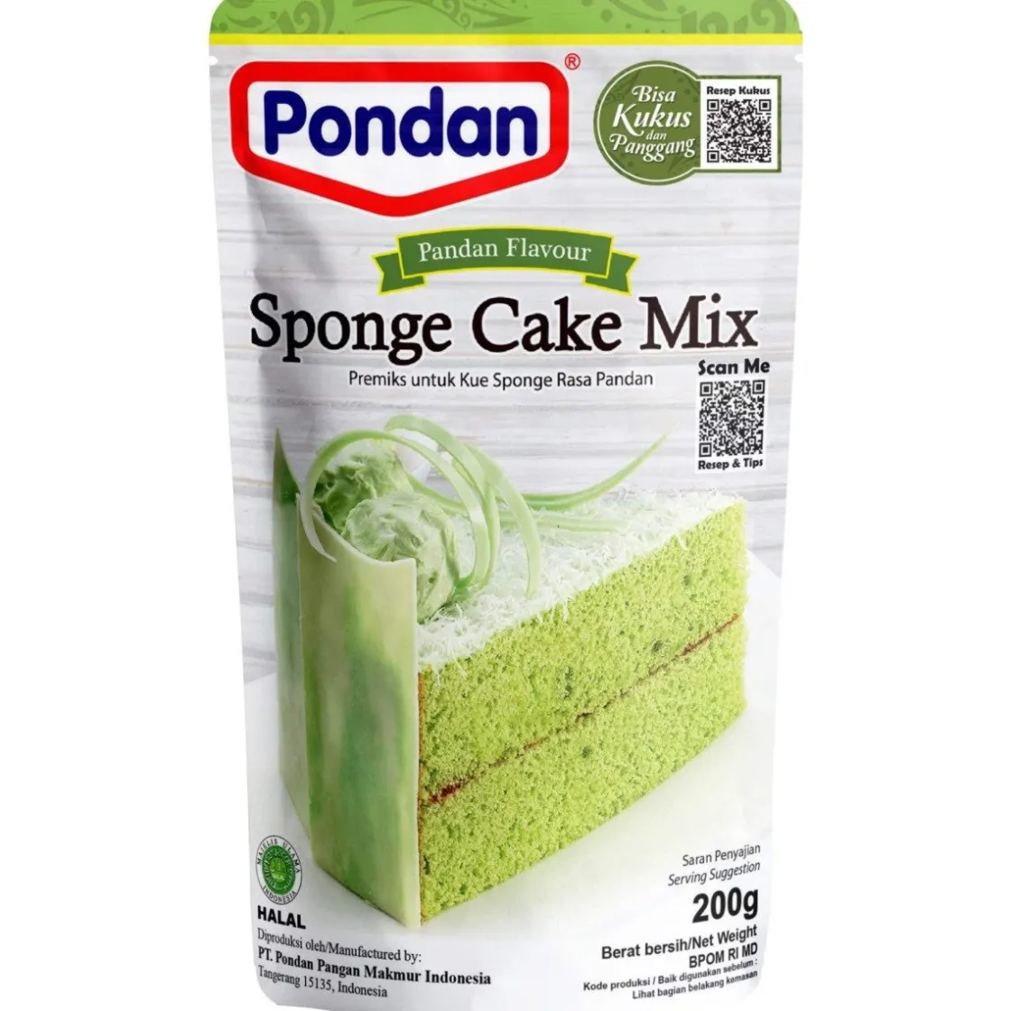 Pondan Biscuit-mix Pandan 200g* Banketmixen|Bekijk Alle Mixen