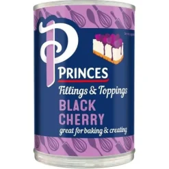 Princes Taartvulling & Topping Zwarte Kers 410gr.* Fruit En Vanille|Fruitvullingen