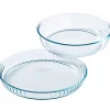 Pyrex Bake & Enjoy Taartvormen Rond Ø28cm Set/2* Pannen En Schalen|Ronde Bakvormen