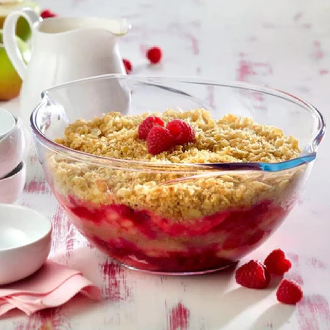 Pyrex Beslagkom Glas Vintage 2,8L (28x23x11cm)* Beslagkommen