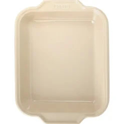 Pyrex Ceramic Creation Ovenschaal Rechthoek Beige 29x22cm*** Pannen En Schalen