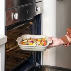 Pyrex Ceramic Creation Ovenschaal Beige 27x23cm*** Pannen En Schalen