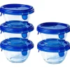 Pyrex Cook & Go Ovenschalen met Deksel Rond 0,2L Set/5* Pannen En Schalen