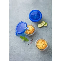 Pyrex Cook & Go Ovenschalen met Deksel Rond 0,2L Set/5* Pannen En Schalen