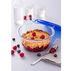 Pyrex Cook & Go Ovenschalen met Deksel Rond 0,7L/1,6L Set/2* Pannen En Schalen