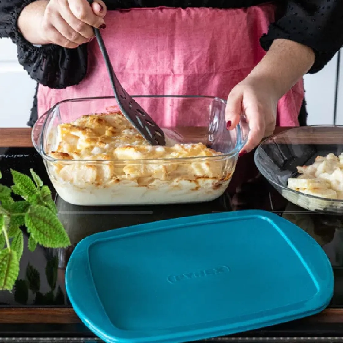 Pyrex Cook & Store Ovenschaal met Deksel 23x15x7cm* Pannen En Schalen