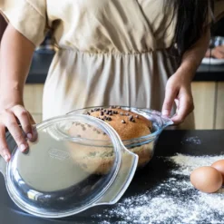 Pyrex 4-in-1 Ovenschaal Rond met Deksel 27x23x11cm* Pannen En Schalen