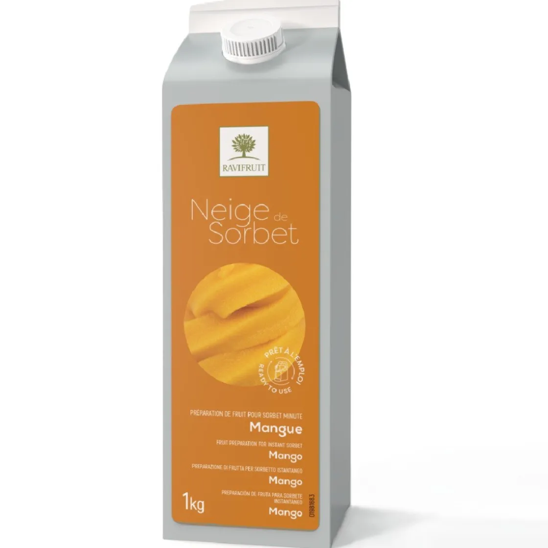 Overig RaviFruit Sorbet Mix Mango 1kg* Ijsmixen