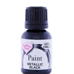 Rainbow Dust RD Metallic Food Paint Black 25ml* Foodpaint