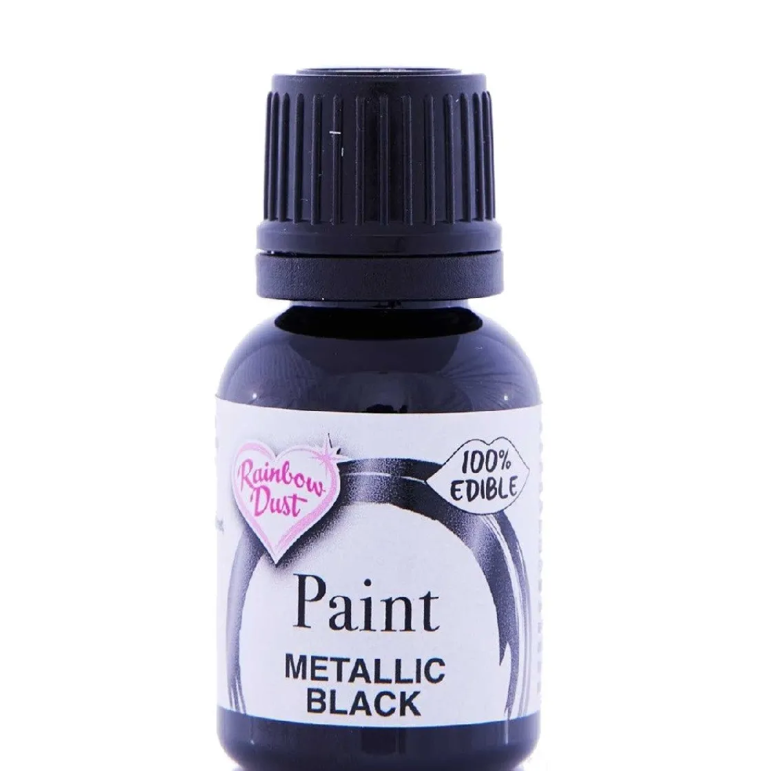 Rainbow Dust RD Metallic Food Paint Black 25ml* Foodpaint