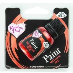 Rainbow Dust RD Metallic Food Paint Ruby Red 25ml* Foodpaint