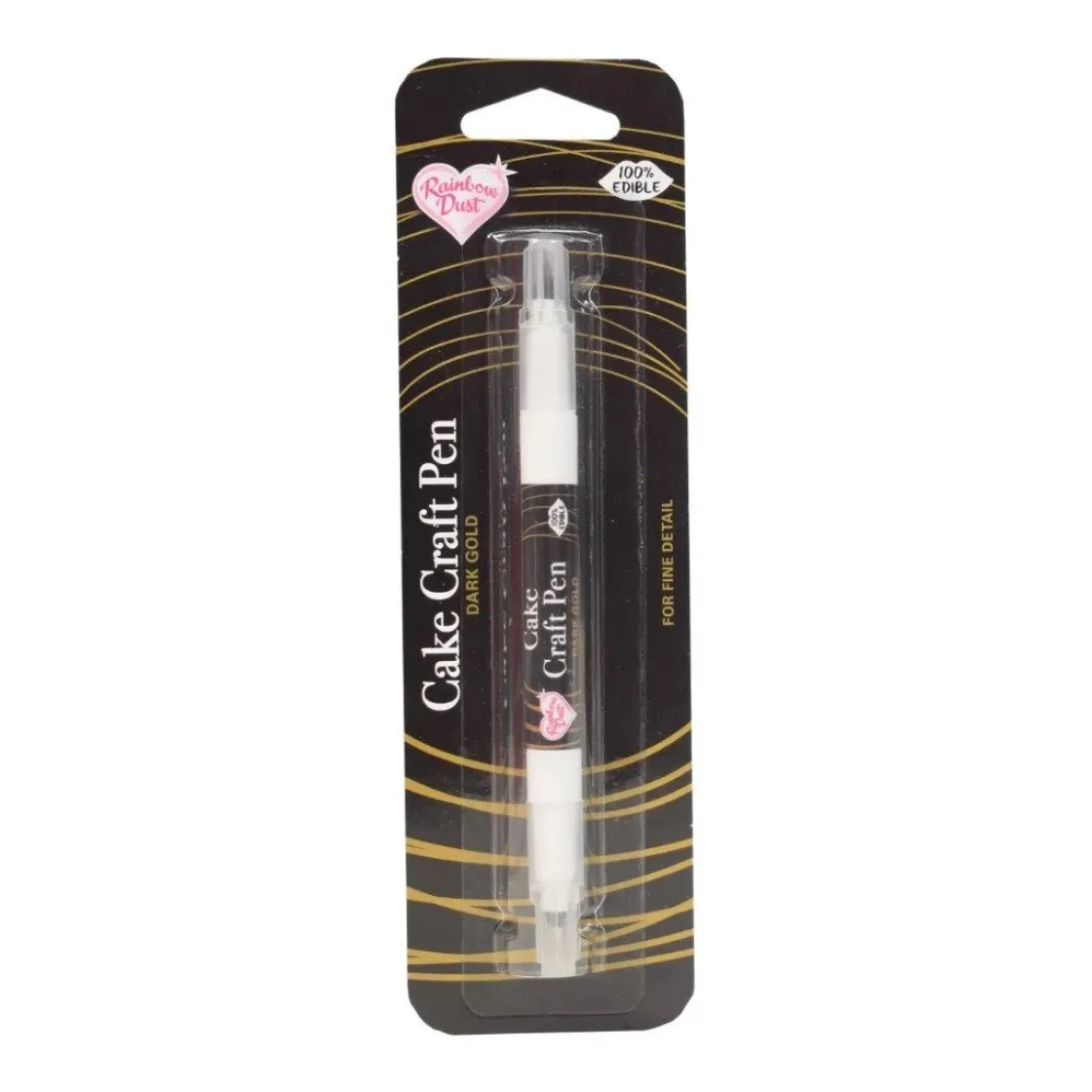 Rainbow Dust RD Stift eetbare inkt dubbelzijdig Donker Goud* Eetbaar Schrijven