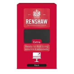 Renshaw Rolfondant Extra 1kg Zwart* Rolfondant