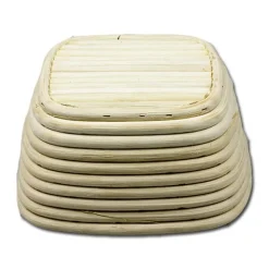 Overig Rijsmandje Riet Vierkant 18x18cm (500 tot 750 gram deeg)* Rijsmandjes