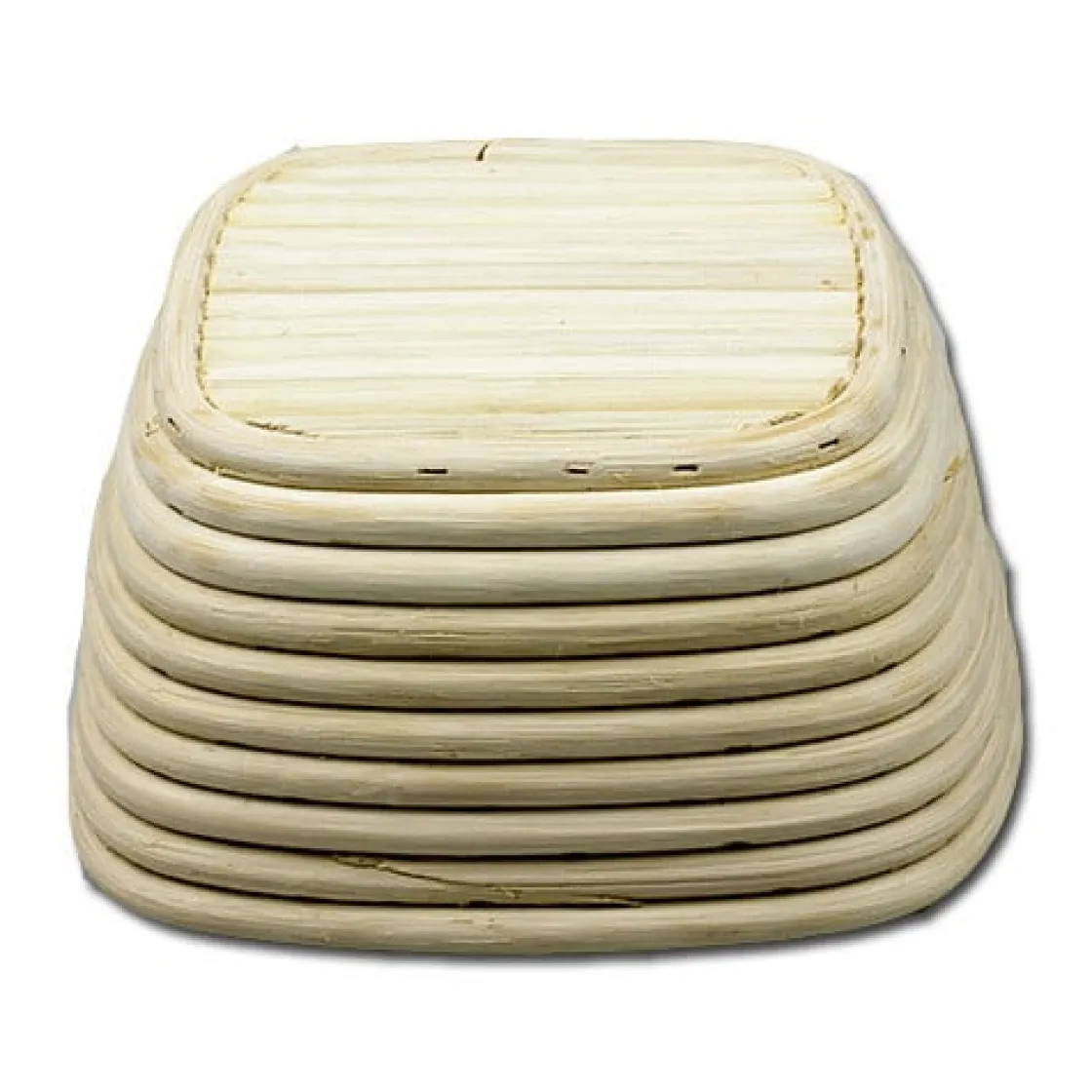 Overig Rijsmandje Riet Vierkant 18x18cm (500 tot 750 gram deeg)* Rijsmandjes