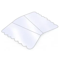 Overig Rondel Taartpunt 120 x 130 x 180mm 1000st.* Taartkartons En Randen